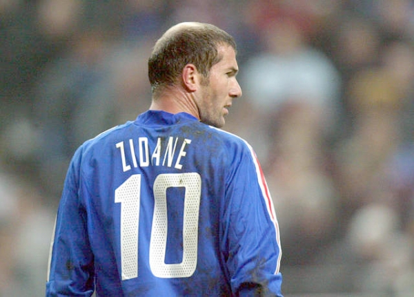 Adidas Frankreich Trikot 10 Zinedine Zidane WM 2002 Heim NEU Matchworn Herren XL