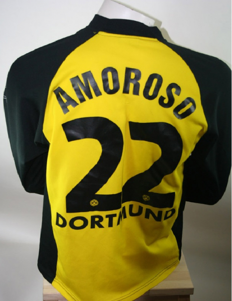 Goool Borussia Dortmund Trikot 22 Amoroso 2001/02 BVB Matchworn Herren XL