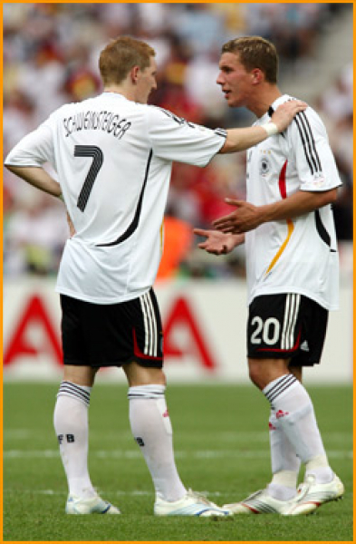 Adidas Deutschland Trikot 7 Bastian Schweinsteiger WM 2006 Heim DFB Herren 176 cm=S-M oder M
