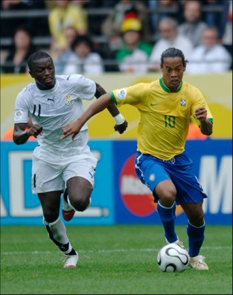 Nike Brasilien Trikot 10 Ronaldinho WM 2006 Heim Gelb Herren XL