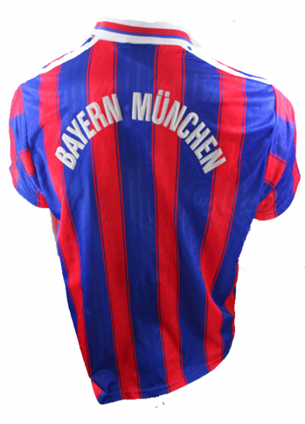 Adidas FC Bayern München Trikot 1995 1996 1997 Opel blau-rot neu mit Etiketten Herren L