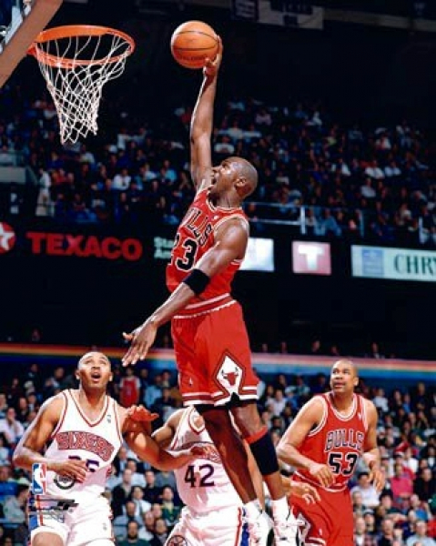 Champion Chicago Bulls Trikot 23 Michael Air Jordan NBA rot Kinder 152 cm = youth M