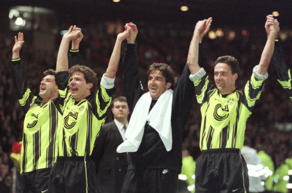 Nike Borussia Dortmund Trikot 10 Andreas Möller 1996/97 CL Continentale BVB Herren S-M 176cm
