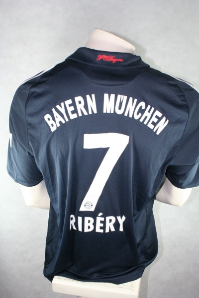 Adidas FC Bayern München Trikot 7 Franck Ribery 2008/09 CL T-Home auswärts Marine CL Herren L