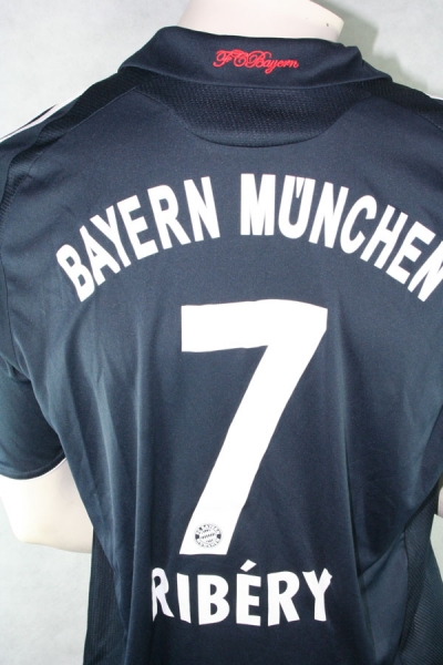 Adidas FC Bayern München Trikot 7 Franck Ribery 2008/09 CL T-Home auswärts Marine CL Herren L