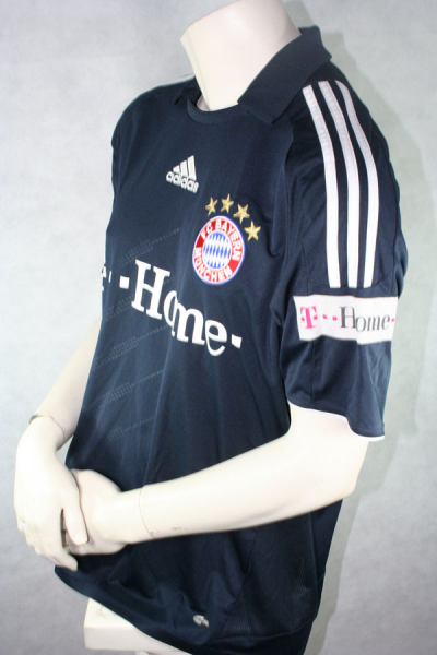 Adidas FC Bayern München Trikot 33 Mario Gomez 2008/09 CL T-Home auswärts marine Herren L
