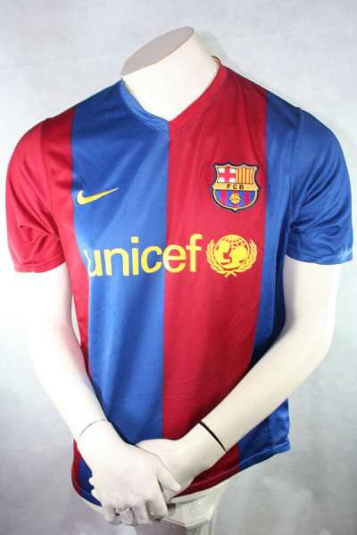 Nike FC Barcelona Trikot 20 Deco 2006/07 Heim Unicef Herren M