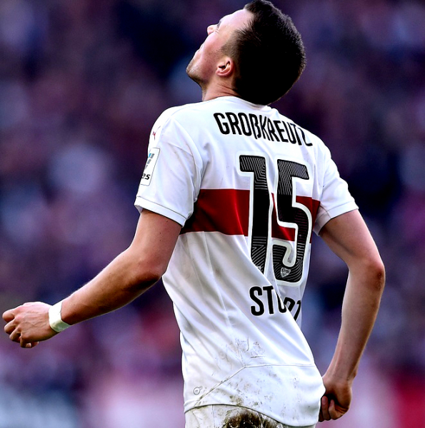 Puma VfB Stuttgart Trikot 15 Kevin Großkreutz 2015/16 Mercedes Benz Bank weiß Herren S