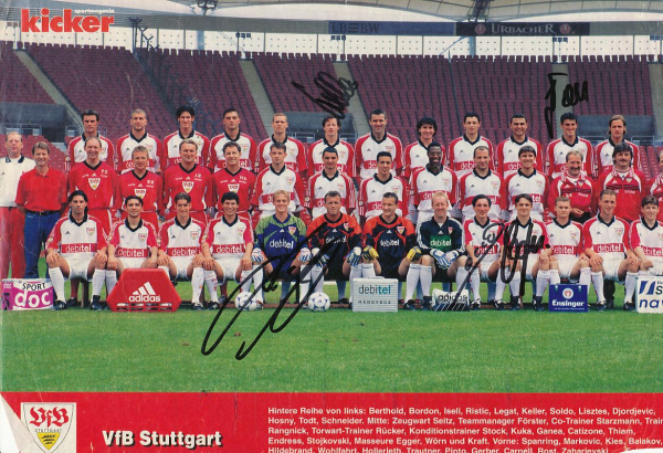 Adidas VfB Stuttgart Trikot 5 Frank Verlaat 1998/99 Match worn Heim Herren 2XL/XXL
