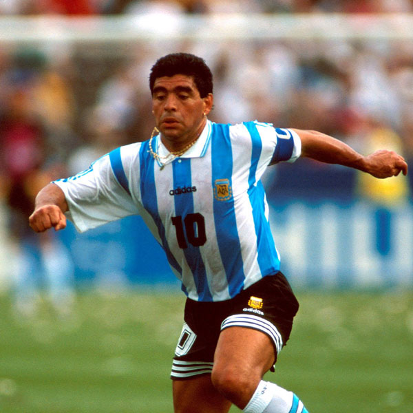 Adidas Argentinien Trikot 10 Diego Maradona WM 2006 Away Auswärts Herren XL