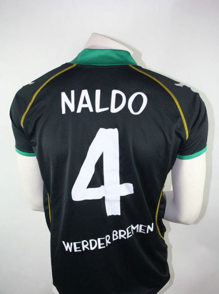 Kappa SV Werder Bremen Trikot 4 Naldo 2006/07 Event Schwarz We-Win Herren S-M 176cm