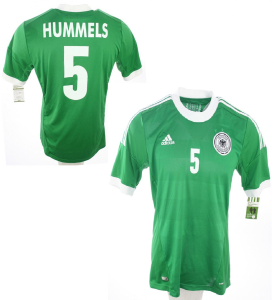 Adidas Germany jersey 5 Mats Hummels 2012 away green men's S