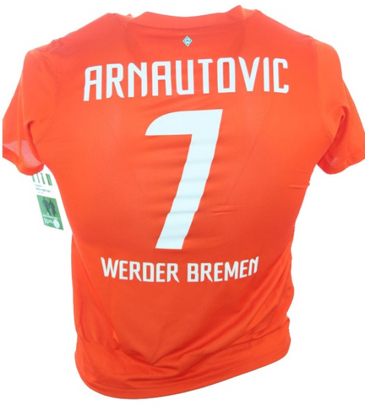 Nike SV Werder Bremen Trikot 7 Marko Arnautovic 2011/12 Away Orange Herren S-M 164cm-176cm