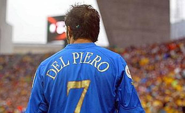 Puma Italien Trikot 7 Alessandro Del Piero Euro 2004 away weiß Herren XL