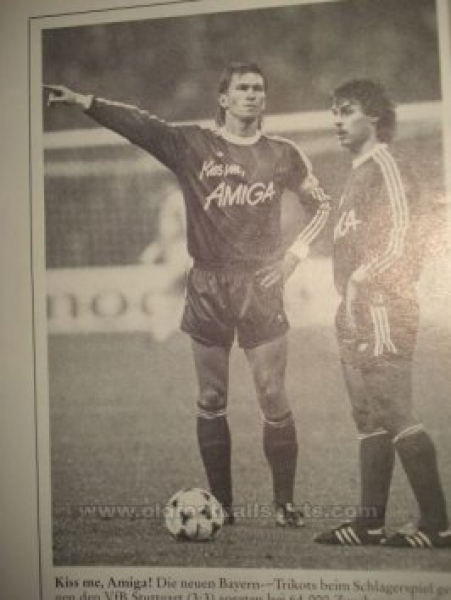 Adidas FC Bayern München Trikot Nummer 12 1988/89 Kiss me Amiga Heim Herren M