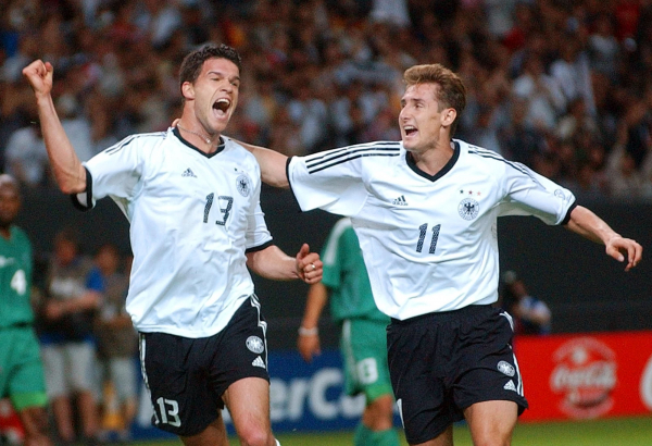 Adidas Deutschland Trikot 11 Miroslav Klose WM 2002 DFB Heim weiß Herren M oder XL