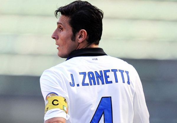 Nike Inter Mailand Trikot 4 Javier Zanetti 2011/12 Weiß Away Neu Herren XL