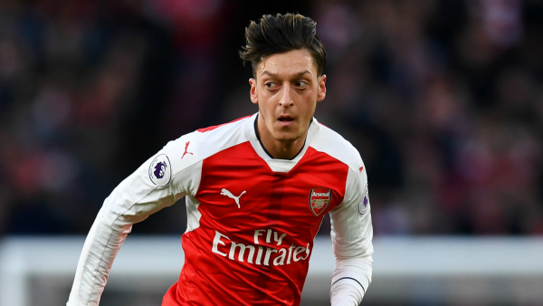 Puma FC Arsenal London jersey 11 Mesut Özil 2015/16 home Fly Emirates red men's L