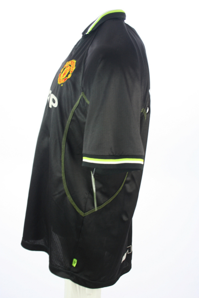 Umbro Manchester United camiseta 7 David Beckham 1998/99 Sharp negro señor L o XL