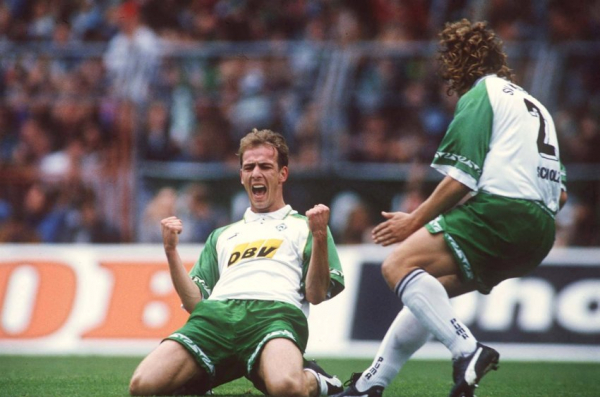 Puma SV Werder Bremen Trikot 11 Marco Bode 1995/96 DBV Heim weiß Herren S