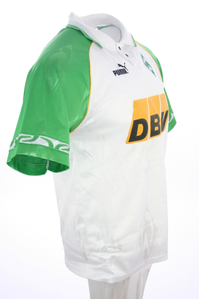 Puma SV Werder Bremen Trikot 11 Marco Bode 1995/96 DBV Heim weiß Herren S