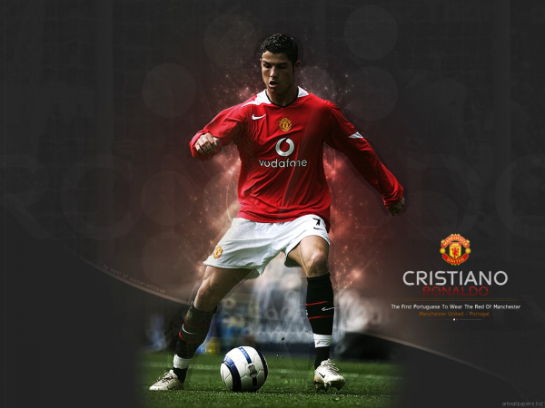 Nike Manchester United Trikot 7 Cristiano Ronaldo 2004-06 Vodafone rot Herren XL & Kinder 164-176 cm