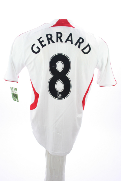 Adidas FC Liverpool camiseta 8 Steven Gerrard 200708 blanco senor M