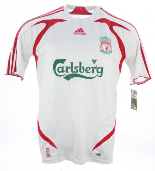 Adidas FC Liverpool camiseta 8 Steven Gerrard 200708 blanco senor M