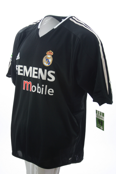 Adidas Real Madrid Trikot 23 David Beckham 2003/04 auswärts Schwarz Herren XL