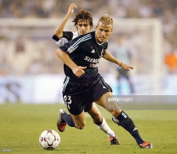 Adidas Real Madrid Trikot 23 David Beckham 2003/04 auswärts Schwarz Herren XL