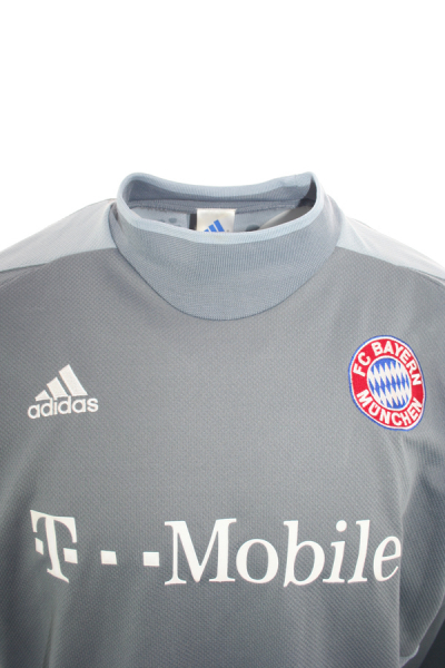 Adidas FC Bayern München Torwart Trikot 1 Oliver Kahn 2002/03 Grau Neu mit Etiketten Herren XL 2XL XXL