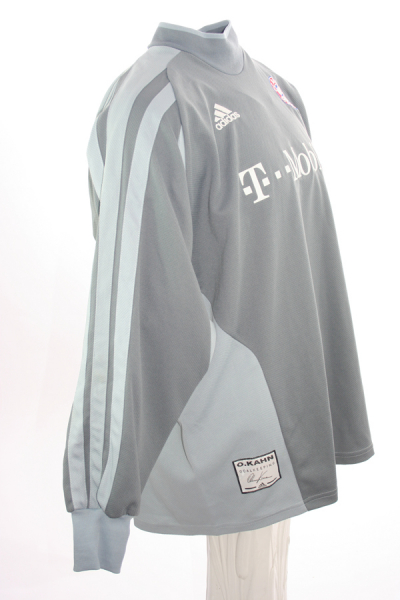 Adidas FC Bayern München Torwart Trikot 1 Oliver Kahn 2002/03 Grau Neu mit Etiketten Herren XL 2XL XXL
