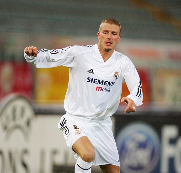 Adidas Real Madrid Trikot 23 David Beckham 100 Jahre Jubiläum Heim Weiß Herren L