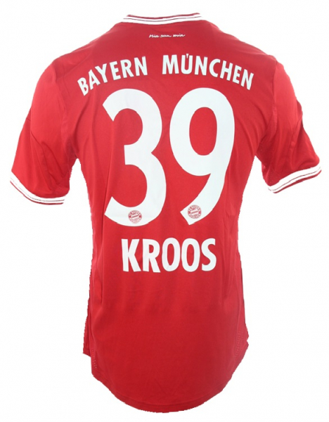 Adidas FC Bayern München Trikot 39 Toni Kroos 2013/14 Triple Sieger heim rot NEU Herren S oder M