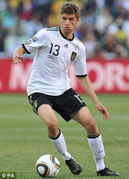 Adidas Deutschland Trikot 13 Thomas Müller WM 2010 DFB Patches Heim Herren L/XL/XXL(2XL)