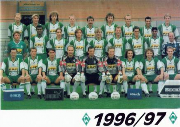 Puma SV Werder Bremen Trikot 15 Thomas Wolter 1996/97 DBV Lila Herren S
