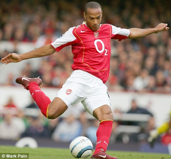 Nike FC Arsenal Trikot 14 Thierry Henry 2004/05 Ungeschlagen Herren S, L oder XL