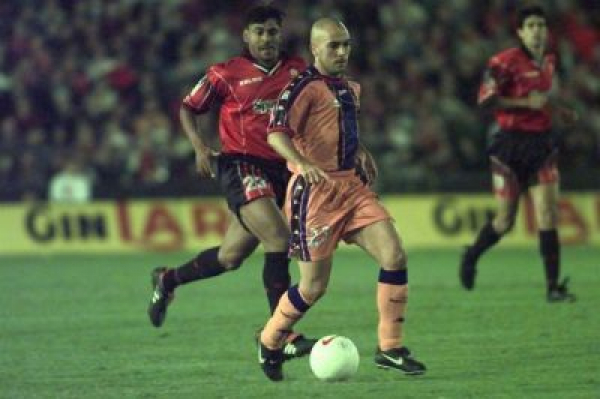 Kappa FC Barcelona Trikot 11 Rivaldo 1997/98 Auswärts Orange Herren XL