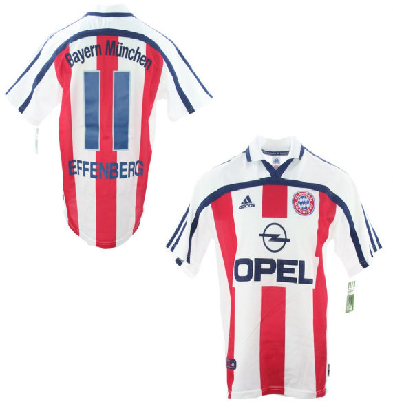 Adidas FC Bayern Múnich camiseta 11 Stefan Effenberg 2000-2002 away senor 176cm o XL