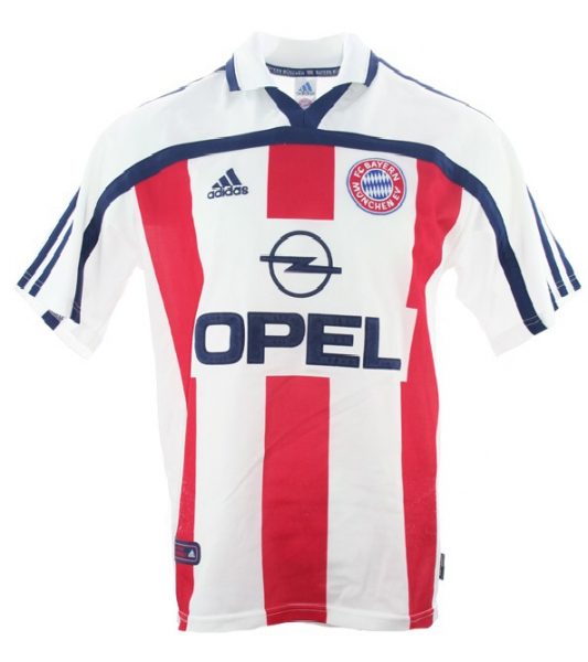 Adidas FC Bayern München Trikot 7 Mehmet Scholl 2000-2002 Weiß Rot Herren M oder XL