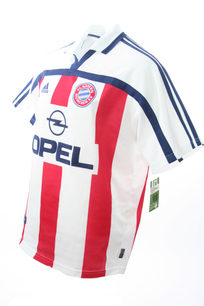 Adidas FC Bayern München Trikot 7 Mehmet Scholl 2000-2002 Weiß Rot Herren M oder XL