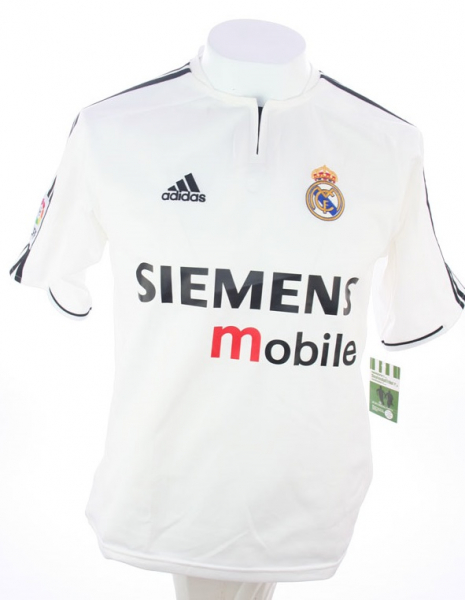 Adidas Real Madrid jersey 5 Zinedine Zidane 2003/04 home Siemens men's M, L or XXL/2XL