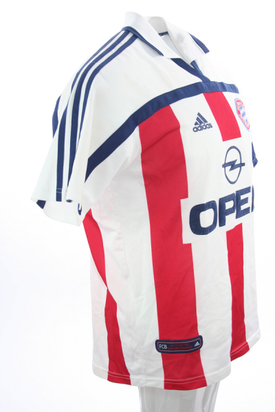 Adidas FC Bayern München Trikot 2000/01 CL Sieg Away Opel Weiß Rot NEU Herren XL