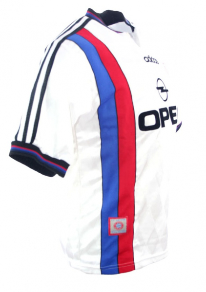 Adidas FC Bayern Munich jersey 7 Mehmet Scholl 1995/96 Opel white men's XL
