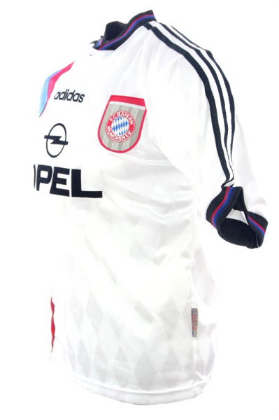 Adidas FC Bayern Munich jersey 7 Mehmet Scholl 1995/96 Opel white men's XL