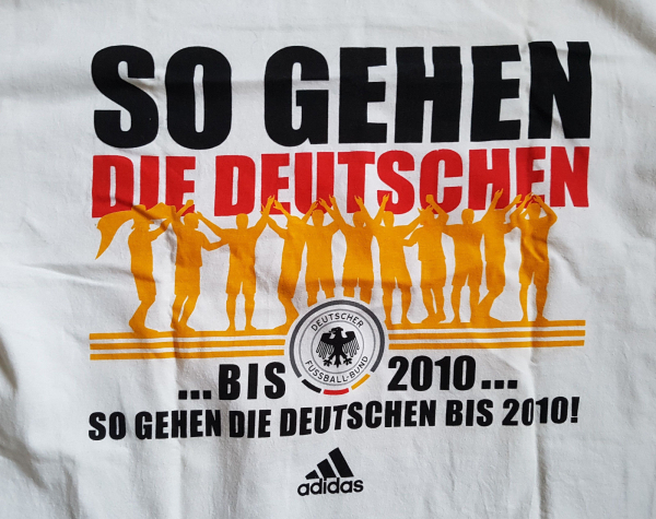 Adidas Deutschland T-Shirt Trikot "So gehen die Deutschen" weiß WM 2006 DFB Neu Herren M, L oder XL