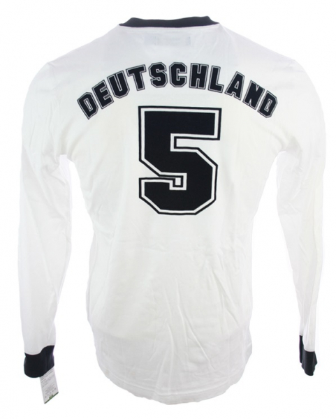 Adidas Germany jersey 5 Franz Beckenbauer World Cup 1974 home new white men's L