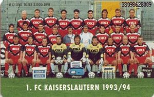 Uhlsport 1.FC Kaiserslautern camiseta 6 Andreas Brehme 1993/9 Oki senor S
