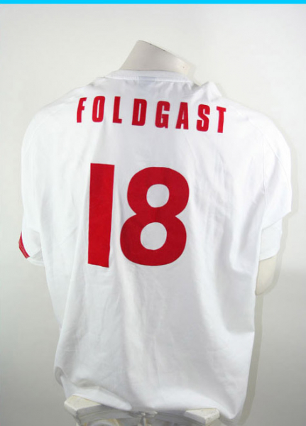 Nike Rot Weiss Essen Trikot 18 Peter Foldgast 2004/05 weiß Steag Herren XXL/2XL