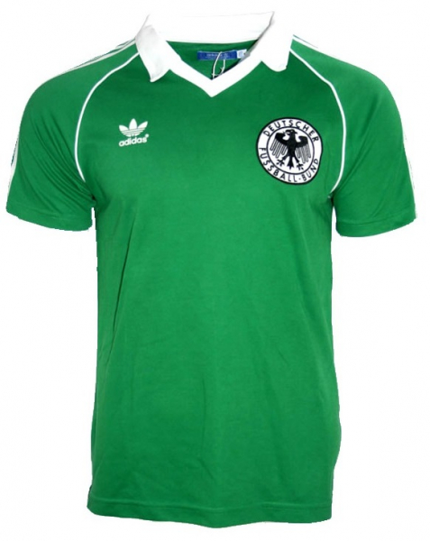 Adidas Deutschland Trikot 5 Franz Beckenbauer WM 1974 Grün DFB Herren S, M, L oder XL